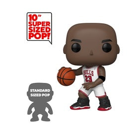 Funko Pop! Basketball - Chicago Bulls - Michael Jordan (White Home Jersey) (10-Inch) #76 - Sweets and Geeks