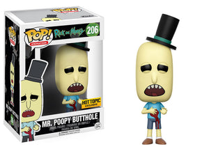 Funko Pop! Animation: Rick and Morty - Mr. Poopy Butthole (Gunshot) (Hot Topic) #206 - Sweets and Geeks