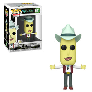 Funko POP! Animation: Rick and Morty - Mr. Poopy Butthole Auctioneer - Sweets and Geeks