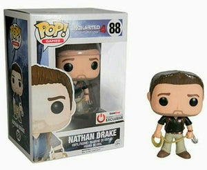 Funko Pop Games: Uncharted 4 - Nathan Drake (Naughty Dog Logo) #88 - Sweets and Geeks