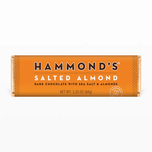 HAMMONDS BAR SALTED ALMOND DARK CHOCOLATE - Sweets and Geeks