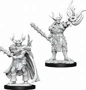 Pathfinder Deep Cuts Unpainted Miniatures: W10 Half-Orc Druid - Sweets and Geeks