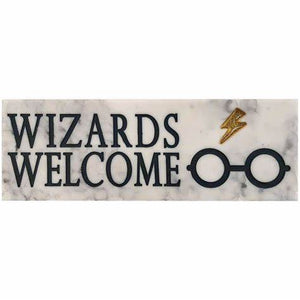 Harry Potter - Wizards Welcome Desk Sign - Sweets and Geeks