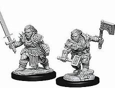 Pathfinder Deep Cuts Unpainted Miniatures: W8 Dwarf Female Barbarian - Sweets and Geeks