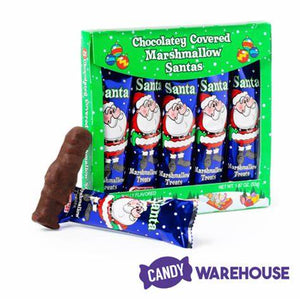 Marshmallow Santas 5Pk - Sweets and Geeks