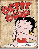 Betty Boop Retro Panels Tin Sign - Sweets and Geeks