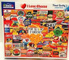 White Mountain I love Cheese 1000pc Puzzle - Sweets and Geeks