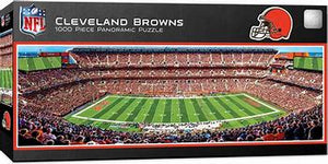 Cleveland Browns Panoramic 1000 Piece Puzzle - Sweets and Geeks