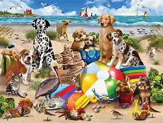 White Mountain Beach Buddies 550pc Puzzle - Sweets and Geeks