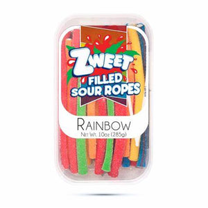 Zweets Sour Rainbow Ropes 10oz - Sweets and Geeks