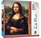 Mona Lisa 1000pc Puzzle W/Linen - Sweets and Geeks