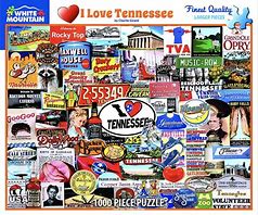 I Love Tennessee - 1000 Piece Jigsaw Puzzle - Sweets and Geeks