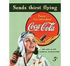 COKE - Sends Thirst Flying Tin Sign - Sweets and Geeks