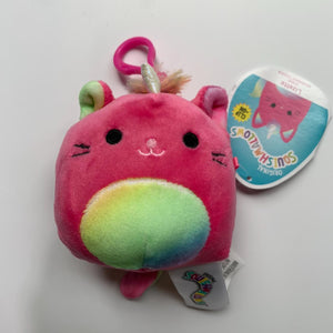 Squishmallows - Lizette the Caticorn 3.5" Clip on Stuffed Plush - Sweets and Geeks