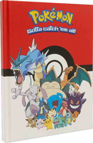 Gotta Catch Em' All Pokemon Hard Cover Journal 6''x 8'' - Sweets and Geeks