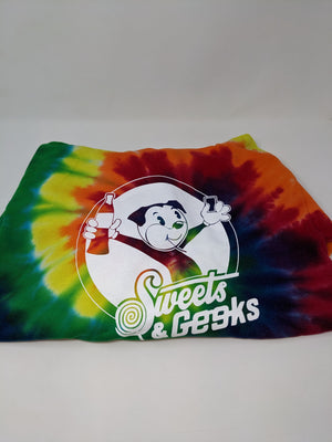 Sweets & Geeks Tie-Dye Rainbow Hoodie (XL) - Sweets and Geeks