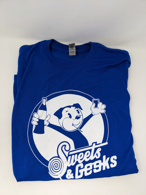 Sweets & Geeks Royal Blue Shirt (Small) - Sweets and Geeks