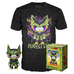 Funko Pop! Tees: Perfect Cell (Metallic) and Perfect Cell Tee (GameStop Limited Edition) - Sweets and Geeks
