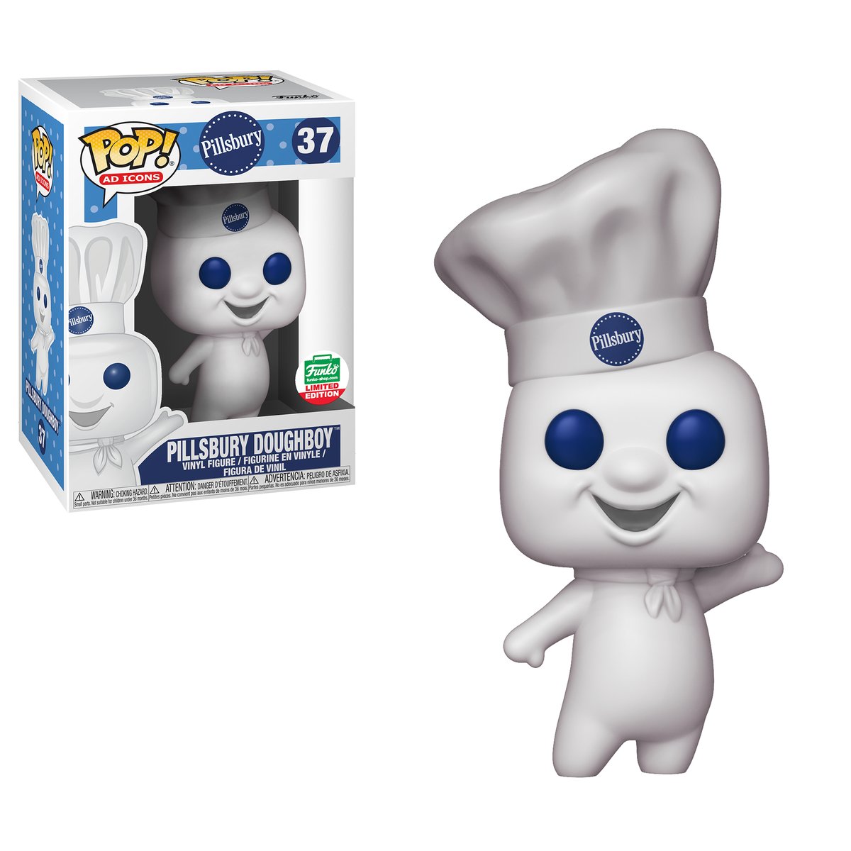 FUNKO POP！　ピルズベリー　ドゥーボーイDoughboy フィギュア Amazon.com: Funko POP! Ad Icons: Pillsbury Doughboy with Heart #93