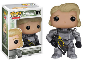 Funko Pop! Fallout - Power Armor (Unmasked) (Female) #67 - Sweets and Geeks