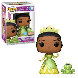 Funko Pop! Disney: Princess - Princess Tiana & Naveen (Glitter) (Box Lunch Exclusive) #149 - Sweets and Geeks