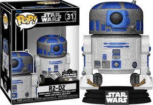 Funko Pop! Star Wars - R2-D2 (Diamond Glitter) (2022 Anaheim Star Wars Celebration) #31 - Sweets and Geeks