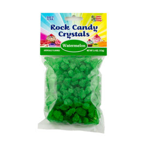 Rock Candy Crystals Watermelon Peg Bag 5.4oz - Sweets and Geeks