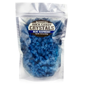 Rock Candy Crystals 1lb Bag Blue Raspberry - Sweets and Geeks