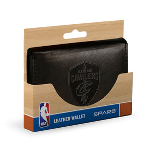 Cleveland Cavaliers Embossed Trifold Wallet- Black - Sweets and Geeks