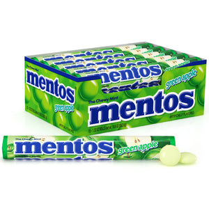 Mentos Chewy Mints Green Apple 1.32oz - Sweets and Geeks