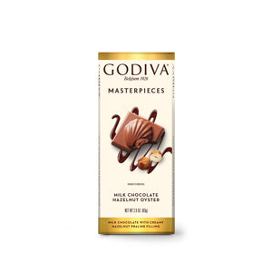 Godiva Masterpieces Milk Chocolate Hazelnut Oyster Bar 2.9oz - Sweets and Geeks
