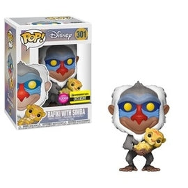 Funko Pop! Disney - Rafiki with Simba (Flocked) #301 - Sweets and Geeks