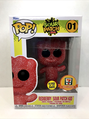 Funko Pop: Sour Patch Kids - Redberry Sour Patch Kid (Glow) (7/11 Exclusive) #01 - Sweets and Geeks