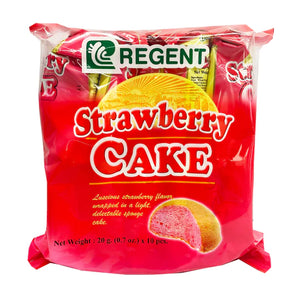 Regent Strawberry Cake 10ct Bag - Sweets and Geeks