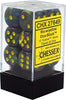 Festive 16mm D6 Dice Block (12 Dice) - Sweets and Geeks