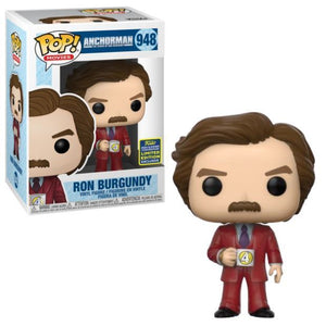Funko Pop! Movies: Anchorman - Ron Burgundy (2020 Summer Convention) #948 - Sweets and Geeks