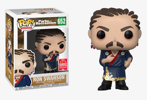 Funko Pop! Parks and Recreation - Ron Swanson (Cornrows) (2018 Summer Convention) #652 - Sweets and Geeks
