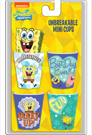 Spongebob Squarepants Unbreakable Mini Cup Set - Sweets and Geeks