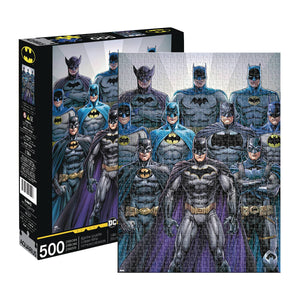 Batman Batsuits 500pc Puzzle - Sweets and Geeks
