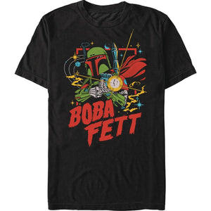 Star Wars Retro Boba Fett T-Shirt (Large) - Sweets and Geeks