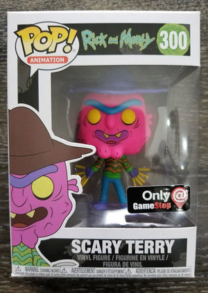 Funko Pop! Animation: Rick and Morty - Scary Terry (Neon) (Blacklight) (GameStop) #300 - Sweets and Geeks
