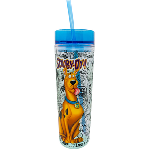 SCOOBY DOO TALL CUP W/STRAW - Sweets and Geeks