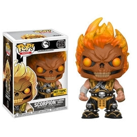 Funko Pop! Mortal Kombat X - Scorpion (Flaming Skull) #255 - Sweets and Geeks