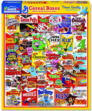 Cereal Boxes 1000 Piece Jigsaw Puzzle - Sweets and Geeks