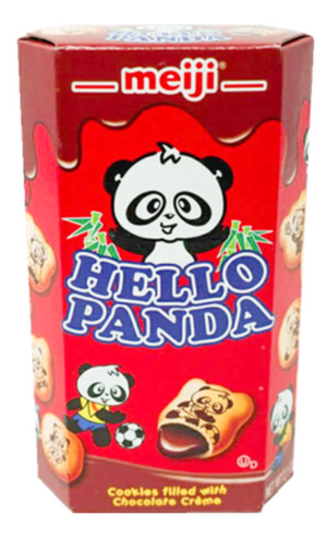 MEIJI Hello Panda Cookies Filled with Chocolate Cream 258g - Sweets and Geeks