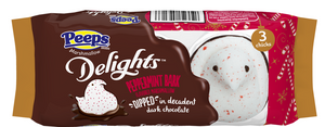 Peeps Peppermint Bark Dark Chocolate Marshmallows 3pc - Sweets and Geeks