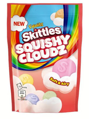 Skittles Squishy Cloudz Pouch 94g - Sweets and Geeks