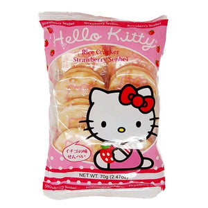 HELLO KITTY Strawberry Senbei Cracker - Sweets and Geeks