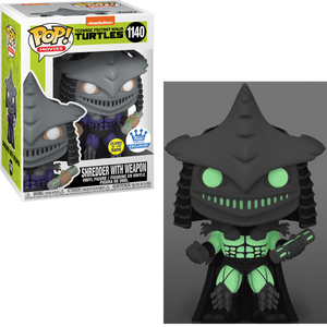 Funko Pop Movies: Nickelodeon TMNT: Shredder with Weapon (Glow) (Funko Exclusive) #1140 - Sweets and Geeks