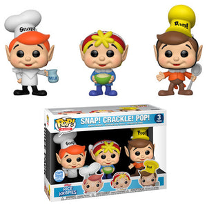 Funko Pop Ad Icons: Kellogg's Rice Krispies - Snap! Crackle! Pop! (3-Pack) - Sweets and Geeks